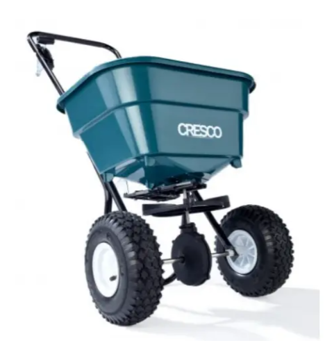 Розкидач добрив ручний Cresco CR20 (пневматичні колеса, бункер 30л; для 26кг)